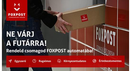 Elérhető a FoxPost csomagautomatás szállítás
